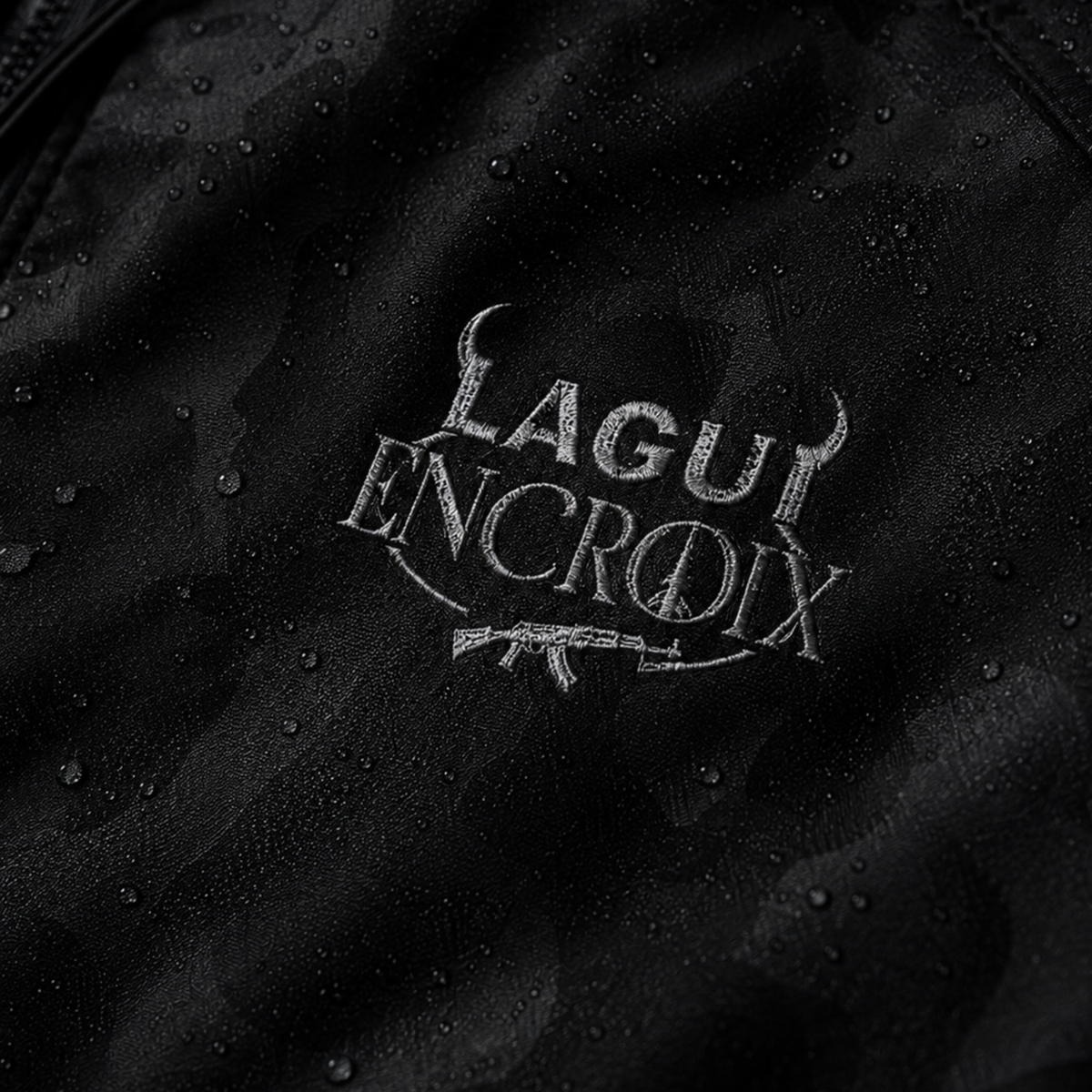 VESTE EN CROIX NOIR — visuel 3